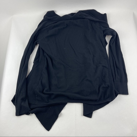 A.N.A A New Approach Cardigan Wrap Sweater Womens Large Black Long Sleeve - Picture 7 of 7
